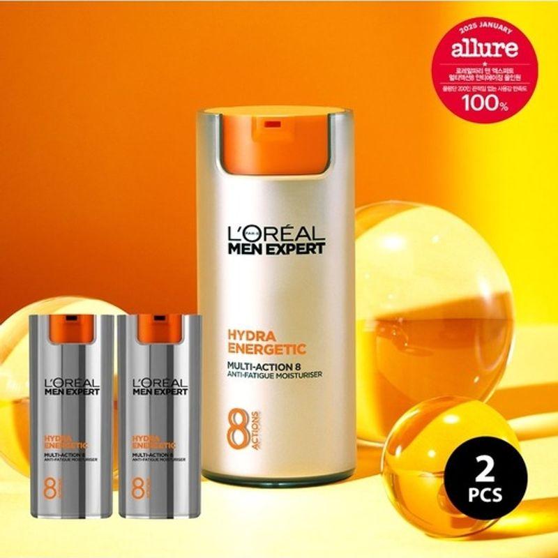 L Oréal Paris Men Hydra Energetic Мультиактивный 8 Anti-Aging Всё в одном 50 мл x 2