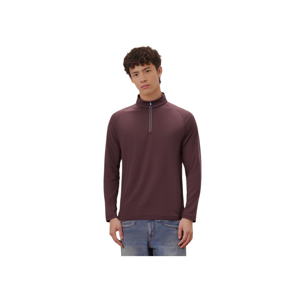 Saucony Comfortable Versatile Soft Stand Collar Pullover T-Shirt Unisex Tops SA2250HZ91T-CO077