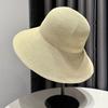 Easy Carry Foldable Straw Sun Hat Breathable Weave Wide Brim Bucket Sun Hat Sun Shade Lightweight Beach Hat Outdoor Walk