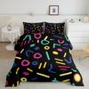 Bedding Set Kids for Girls Retro Vintage 80s Memphis