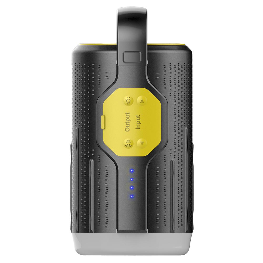 Camping Lantern Outdoor Lighting 10400 mAh Power Bank Bluetooth Speaker Yellow