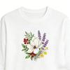 100% Baumwolle Bedrucktes Langarm-T-Shirt Rundhals Unisex Basis-Shirt Freizeit-Oberteil