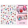 Sexy Lips New Year Slider Valentine's Day Beating Love Heart Design Abstract Pattern Cartoon Fashion Nail Sticker