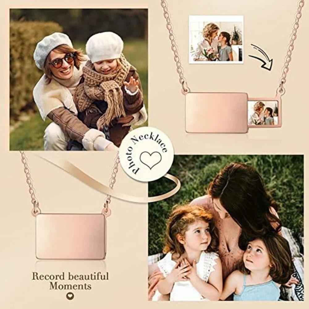 Drawer Style Personalized Necklace Electroplating Locket Pendant Fashion Necklace Memorial Jewelry