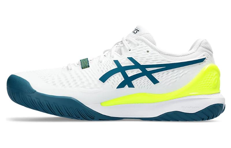 ASICS Gel Resolution 9 Wide  White Restful Teal  1041A376-101 42.5