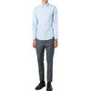 Burberry Mens Cotton Classic Long Sleeves Shirt Blue 39911601