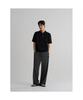 8seconds Fine Touch Cotton Collar Neck Short Sleeve Knit Black