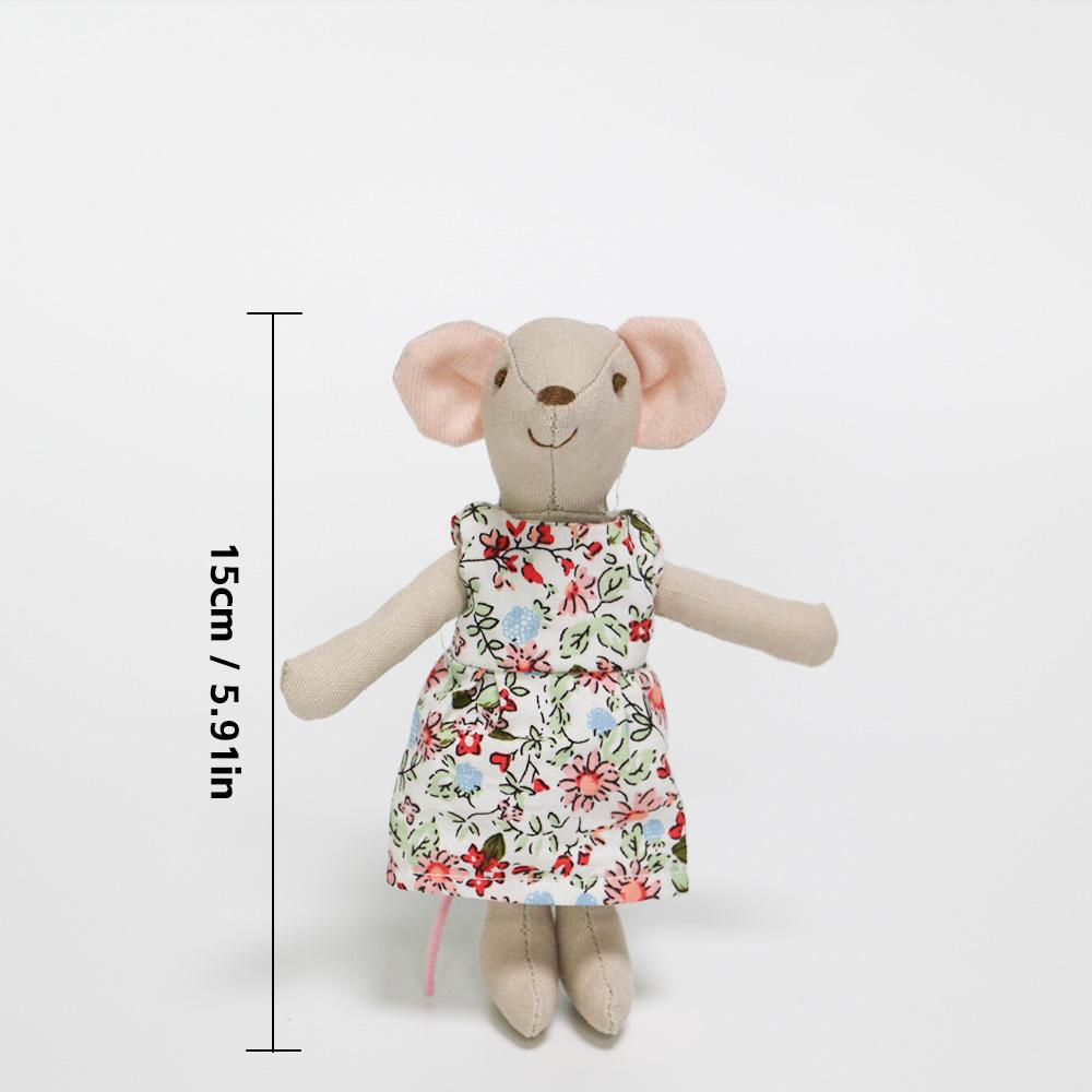 S Weiches Plüschtier Maus Puppe Für Kinder - Feiertags Geburtstagsgeschenk Zimmerdeko Rollenspiel Tierfreund
