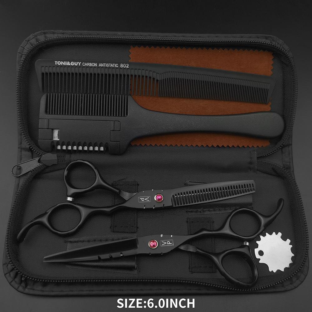 VP Professional Hairdressing Scissors Barber Set 5.5 6.0 Hairdresser Hair Beauty Scissors Set Corte de Cabelo Desbaste Ferramentas de Salão