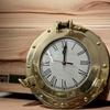 25.4 Cm Brass Porthole Nautical Wall Clock Round Porthole Window Porthole Home, Office Decor