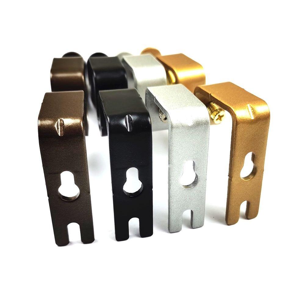 2 buc Suporturi pentru galerie perdea montate pe perete, Grele, Strat dublu, Suporturi de suspendare, Dormitoare