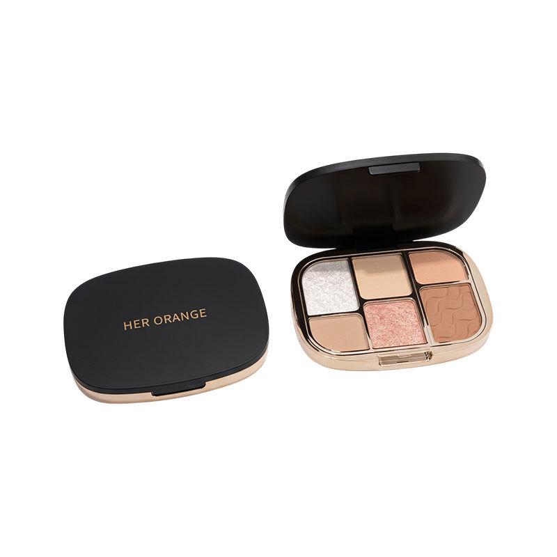 Southeast Asia Best-Selling Soft Blend Six-Color Eyeshadow Palette – Matte & Shimmer, No Fallout, Easy Blend, Yellow Skin Friendly