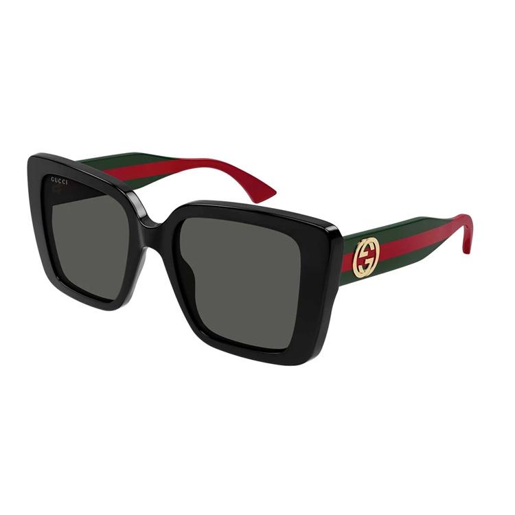 

GUCCI Temple Pattern Acetate Square Sunglasses Women s Black 53 чёрный