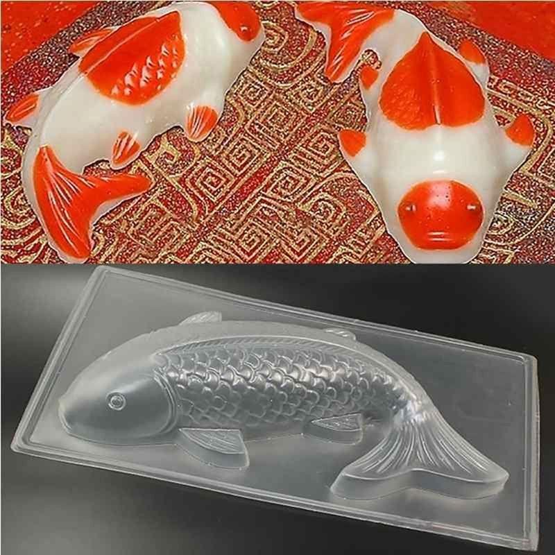 3D Koi Fisch Geleeform Handgemacht Sugarcraft Fondant DIY Backwerkzeuge Form Schokolade Küche