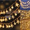 Star and Moon LED String Lights for Christmas Room Decor, Battery-Powered, Colorful Atmosphere Lights