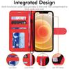 iPhone 12 / iPhone 12 Pro Leather Wallet Case, Flip Protective Case Cover with Wallet Card Holder, Stand and Wrist