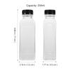 25 Pcs 350ml Empty Clear Plastic Juice Bottles with Caps Reusable Water Beverage Milk Storage Bottle Juicing Smoothie