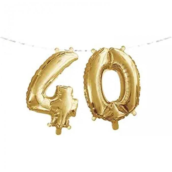 Creative Party Zahl 40. Geburtstag Folienballon