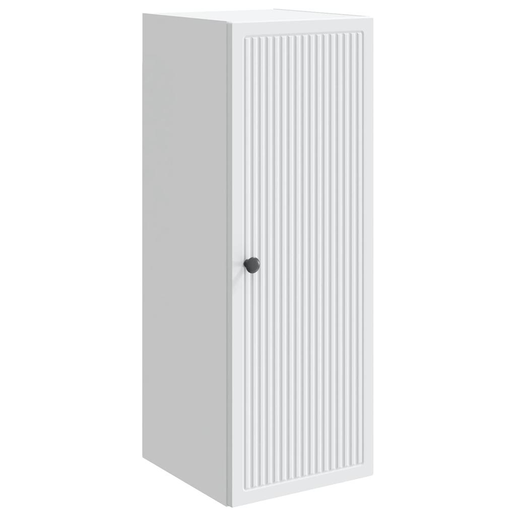 Wall Mounted Cabinet White 33 x 34.5 x 90 cm Particleboard