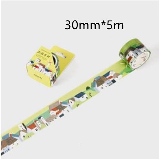 Beautiful Wash Tape Flower Plant Japanese Masking Adhesive Tape Decors Scrap Booking Sticker Label
