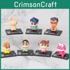 Enchanting Shinchan Crayon Mini Figurines Collection Of 7 Colorful Pvc Toys