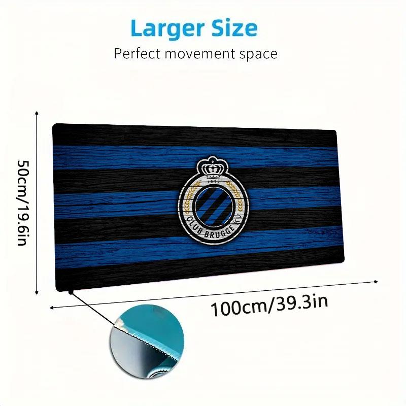 Club Brugge KV Large Size Mouse Pad Large Gaming Table Cushion Non-slip Laptop Tablet Big Mousepad XXL Mat Mini PC Playmat With Lock edge