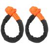 2Pcs Synthetic Soft Shackle 21 Tons Breaking Strength Flexible Lightweight Rope Shackle for Truck SUVs Offroad Vehicle