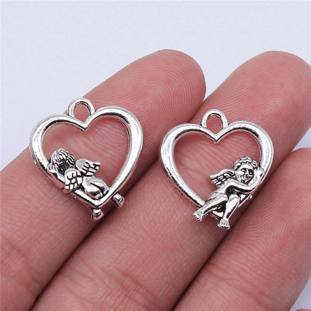 Angel Charms Pendant Female Jewellery Massive Ethnic Findings & Components