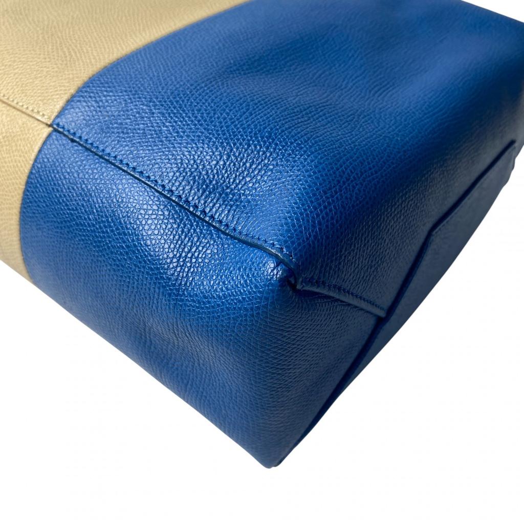 Used CELINEShoulder Bag Beige/blue Leather Women