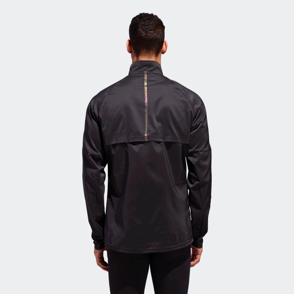 Adidas Supernova Jacket Breathable Windproof Stand Collar Zip Jacket Men Jackets Black D73188