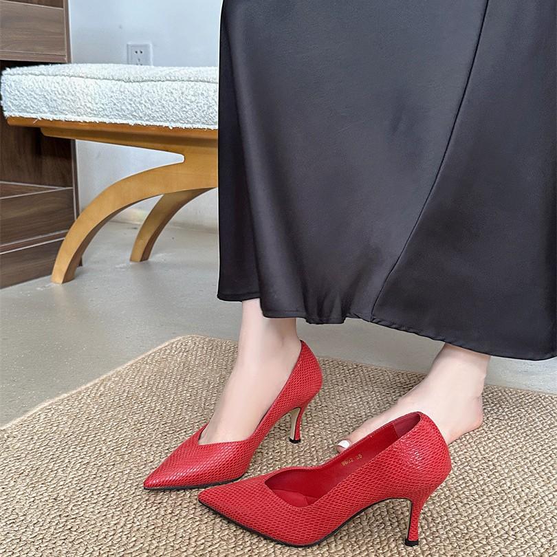 High Heels Women's Thin Heels Pointed Single Shoes Autumn New Korean Version Shoes Female Fashion Fairy Style Women's Shoes