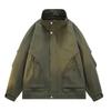 Men's Collar Jacket, Men's Loose Spring and Autumn Casual Workwear Jacket
