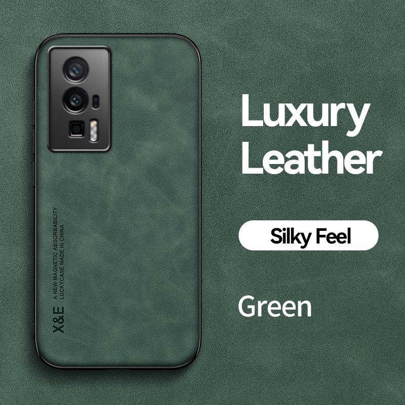 For Xiaomi Poco F5 Pro 5G Case Leather Car Magnetic Holder Phone Cover for Pocof5pro Poko Little F 5 Pro F5Pro TPU Protect Funda