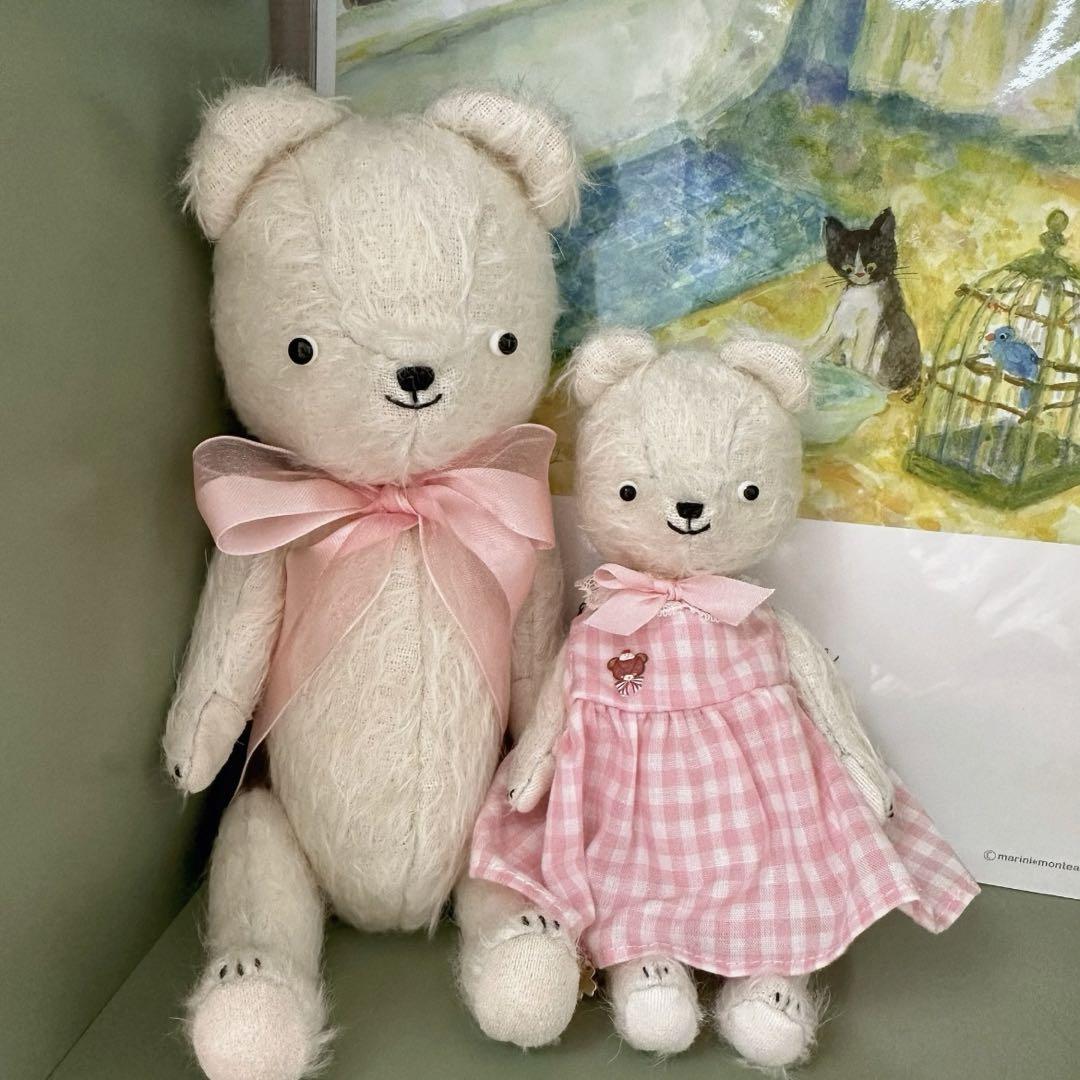 

[USED] Overseas Artists Plush Toys, Teddy Bears, Artist Bears, Handmade, Polar Bear Sisters