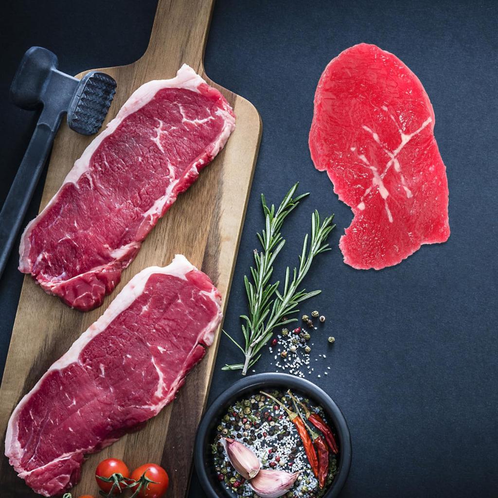 Angoily Sliced Beef Artificial Fake Beef Fresh Steak Lifelike Steak Simulation Meat Model Prop Realistic Food Ornament for Home Kitchen Party Display