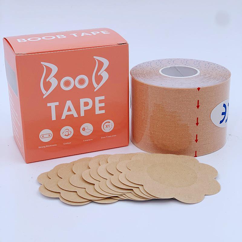 Breathable Waterproof Lifting Nipple Tape Set with Low Allergy Adhesive