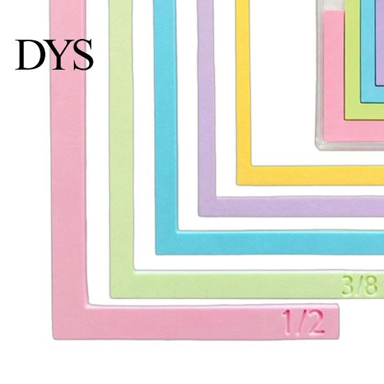 Creative DIY Project Tools 1 Set Paper Crafting Alignment Guides with Case, Color-Coded Plastic Rulers for Crafts Size Tabs, Precision Layering