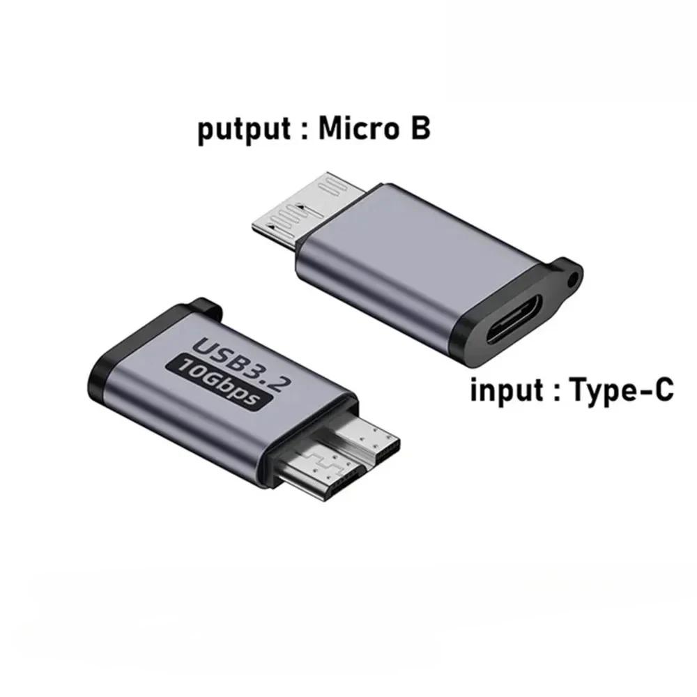 USB 30 Micro B Male to Type C Female Adapter Connector for External HDD Hard Drive Disk Cable Type-C USB3