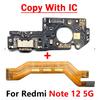 Xiaomi Redmi Note 10 Pro 10s 11 11s Pro 4G 5G için Test Edildi USB Şarj Portu Dock Kartı Konektörü Ana FPC Anakart Esnek Kablo