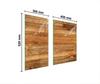 GLAS SCHUTZPLATTE BRETT 75x52 HOLZ