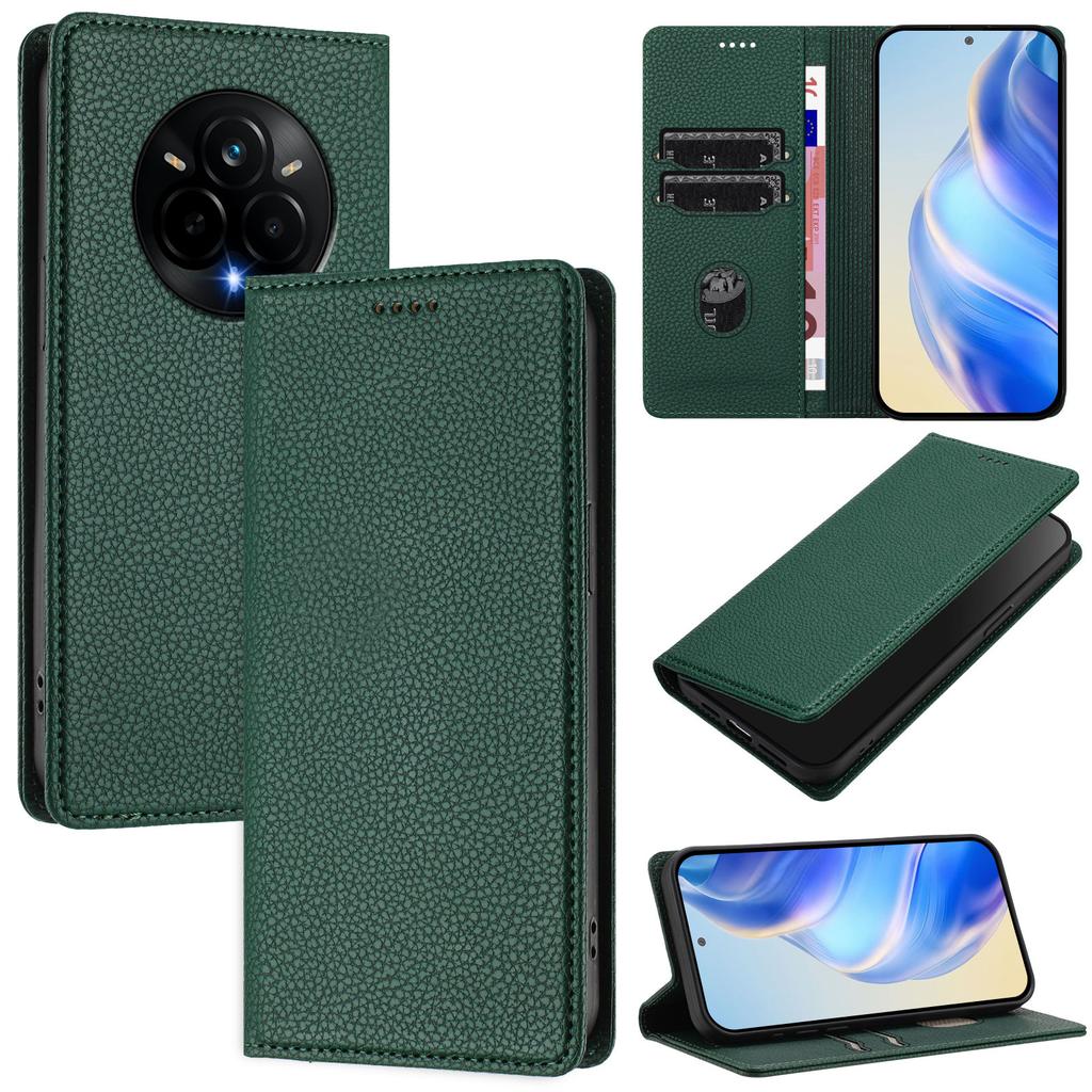 For Realme 14 Pro 5G Wallet Case RFID Blocking Litchi Texture Leather Mobile Cover