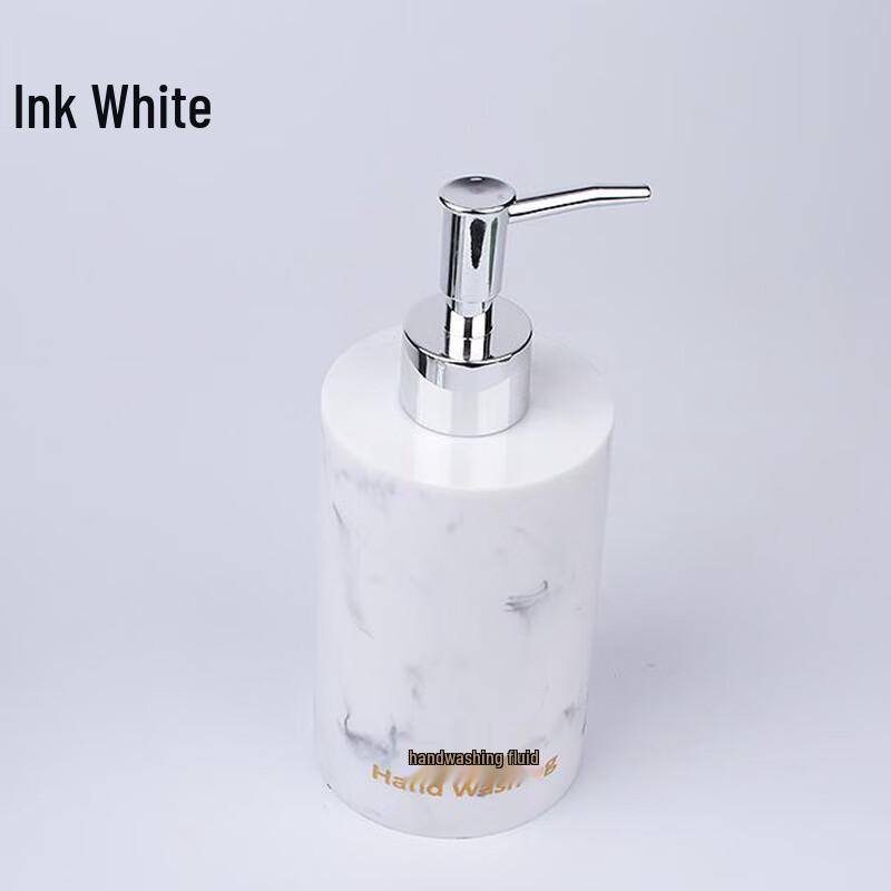 Marble Pattern Resin Lotion Dispenser Bottle