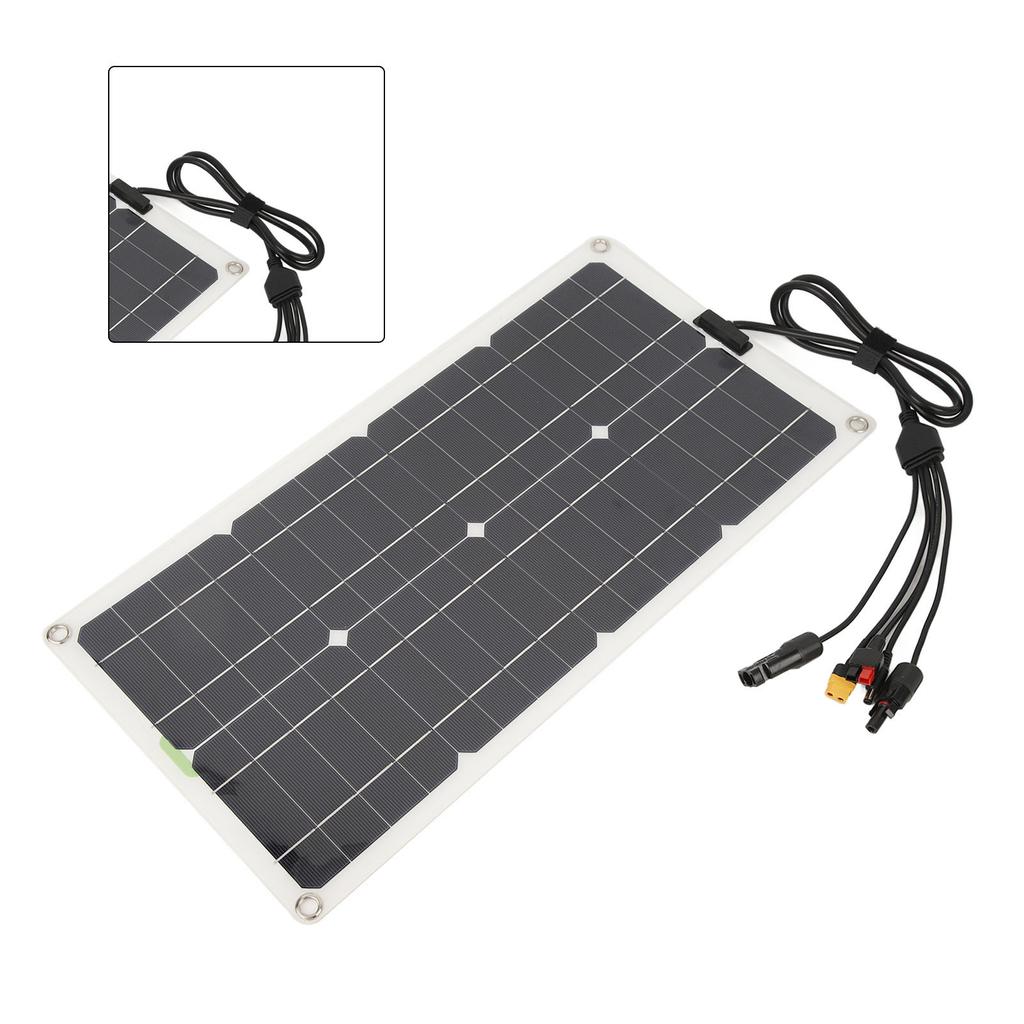 Solární panel s regulátorem, monokrystalický, 250W, duální USB port, nabíjení 12V, 24V, 48V, vysoká konverze