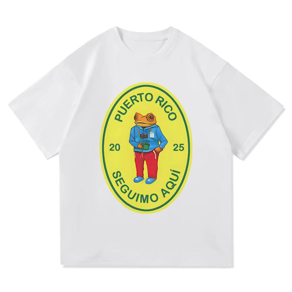 Bad Bunny T Shirt 2025 Fashion Women Vintage Funny Frog Debí Tirar Más Fotos T-Shirt DeBÍ TiRAR MáS FOToS Tees Shirts Fashion