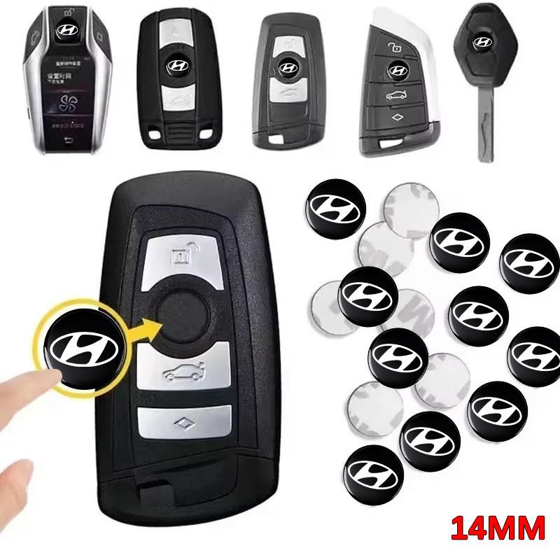 14mm Car Remote Key Fob Emblem Badge Radio button Sticker For Hyundai Mistra Lafesta Elantra Accent IX35 I20 I30 Azera Sonata