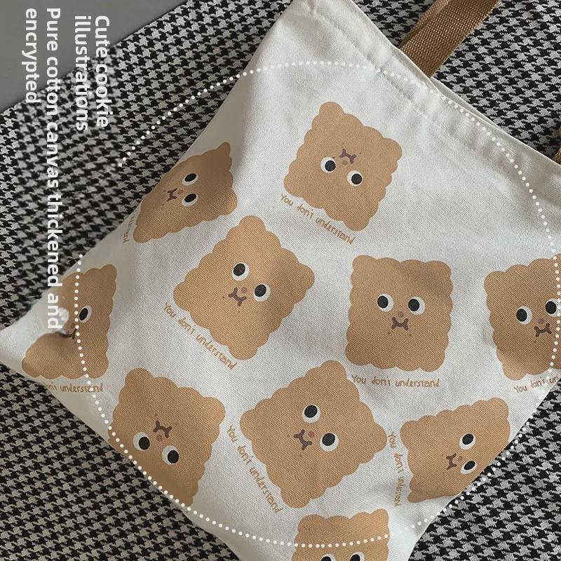 Neue süße Ulzzang-Schultertasche aus Segeltuch für den Sommer – Schultasche im japanischen Harajuku-Stil für Mädchen