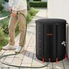 Collapsible Rain Barrel, 201 L Portable Rain Water Collection Barrel, 1000D PVC Rainwater Collection System, Garden Water Catcher Tank Storage