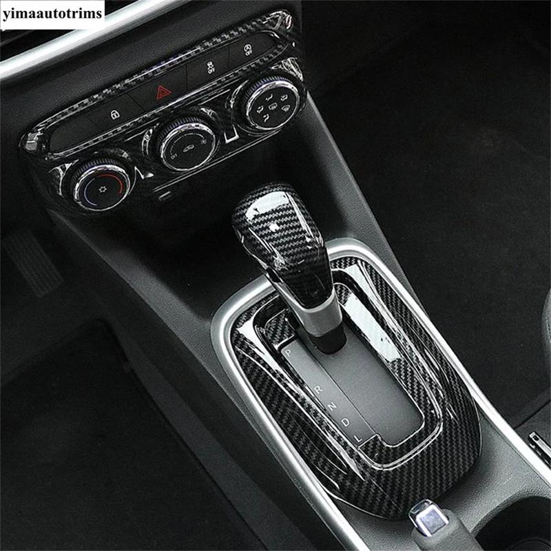 Transmission Gear Shift Shifter Knob Gear Head Handle Cover Trim For Chevrolet Tracker Trax - Carbon Fiber Accessories