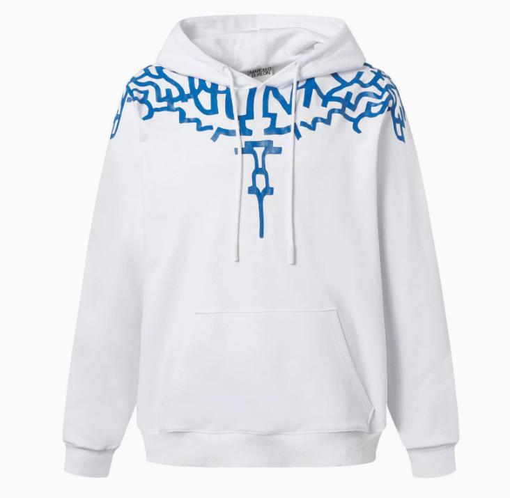 Felpa con cappuccio Marcelo Trendy Feathered Wings: Felpa girocollo unisex con motivo a fulmini e serpenti multicolore Phantom Wings.