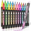 Outline Double Line Glitter Marker Pens for Christmas Shimmer Markers for Christmas Greeting Outline Pens Art Supplies for Scrapbook Crafts DIY Art